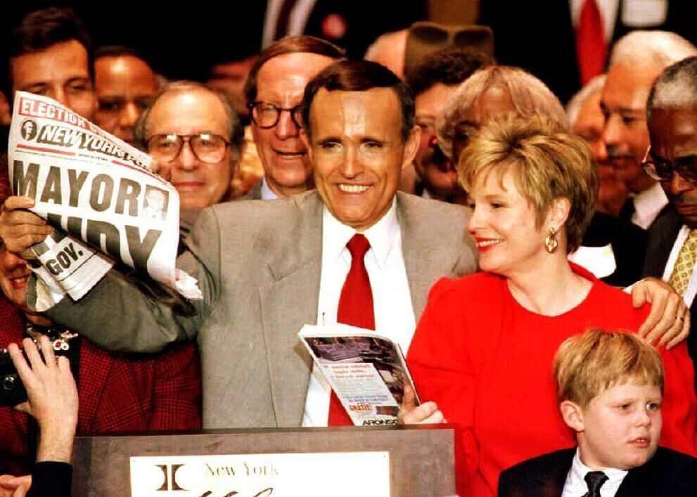 1994: Rudy Giuliani elected mayor